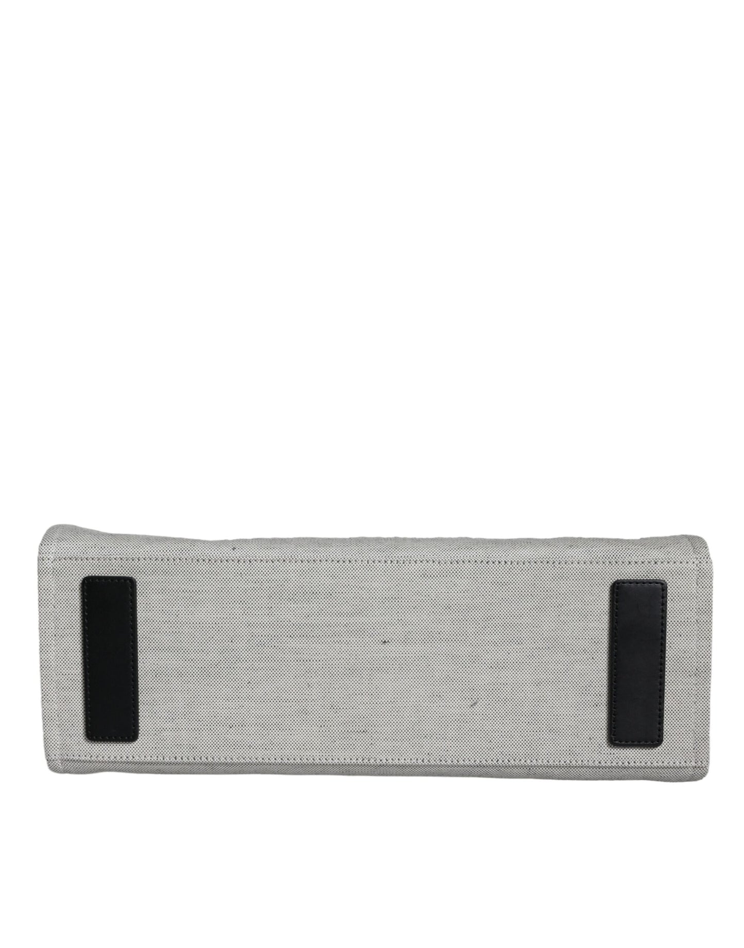 Borsa Tote Versace in Tela e Pelle Bianca con Manico Superiore e Logo, Tracolla