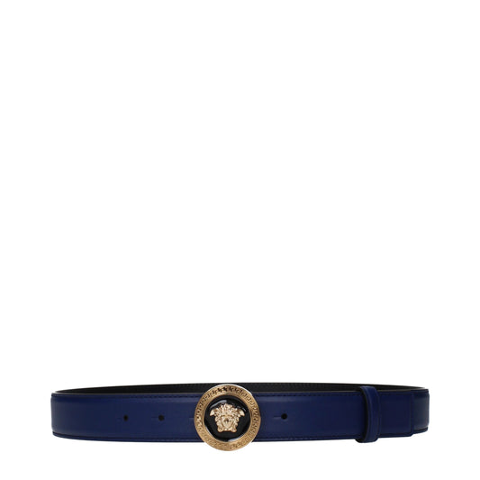 Blue Leather Belt