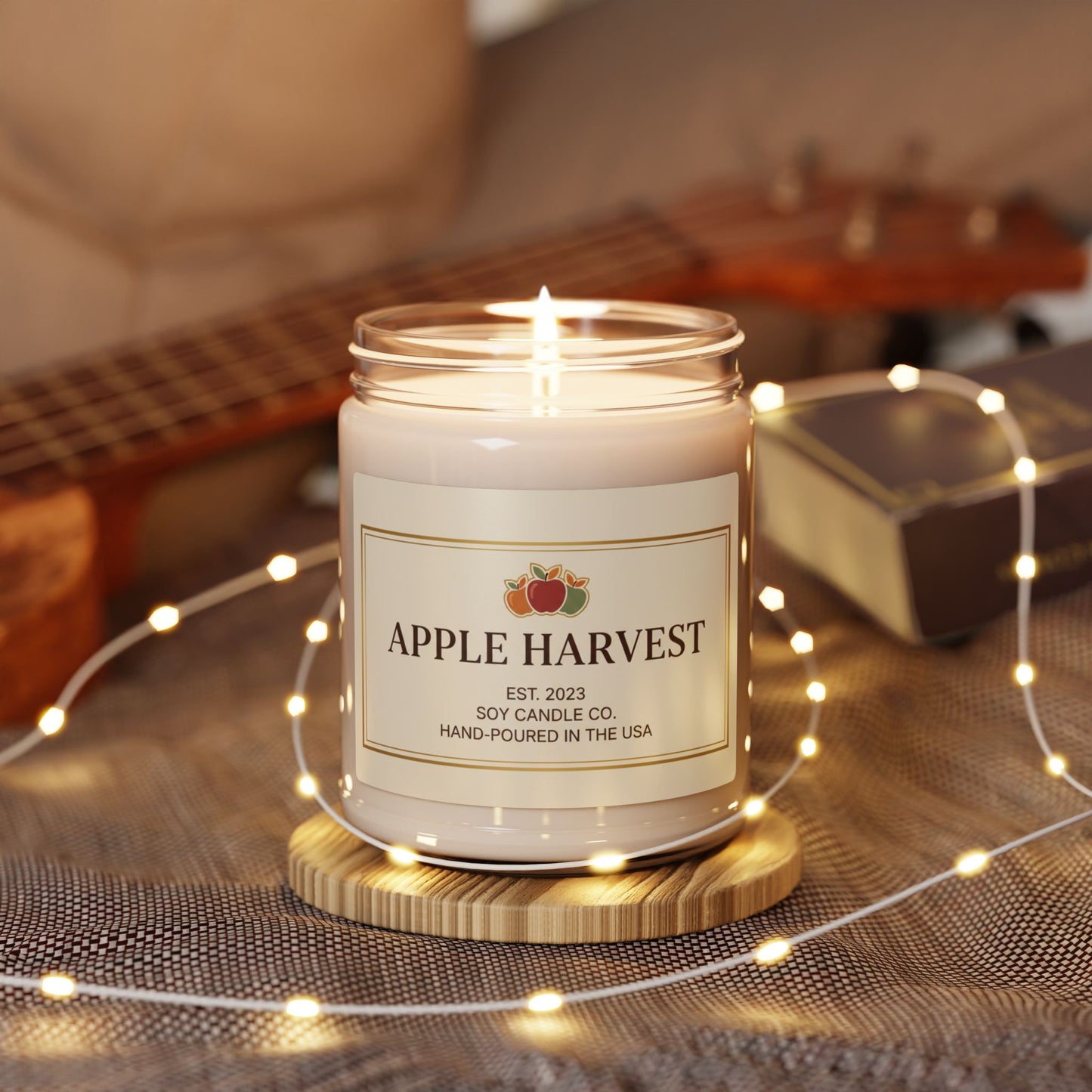 Apple Harvest Scented Soy Candle — 9oz Autumn Spice Candle