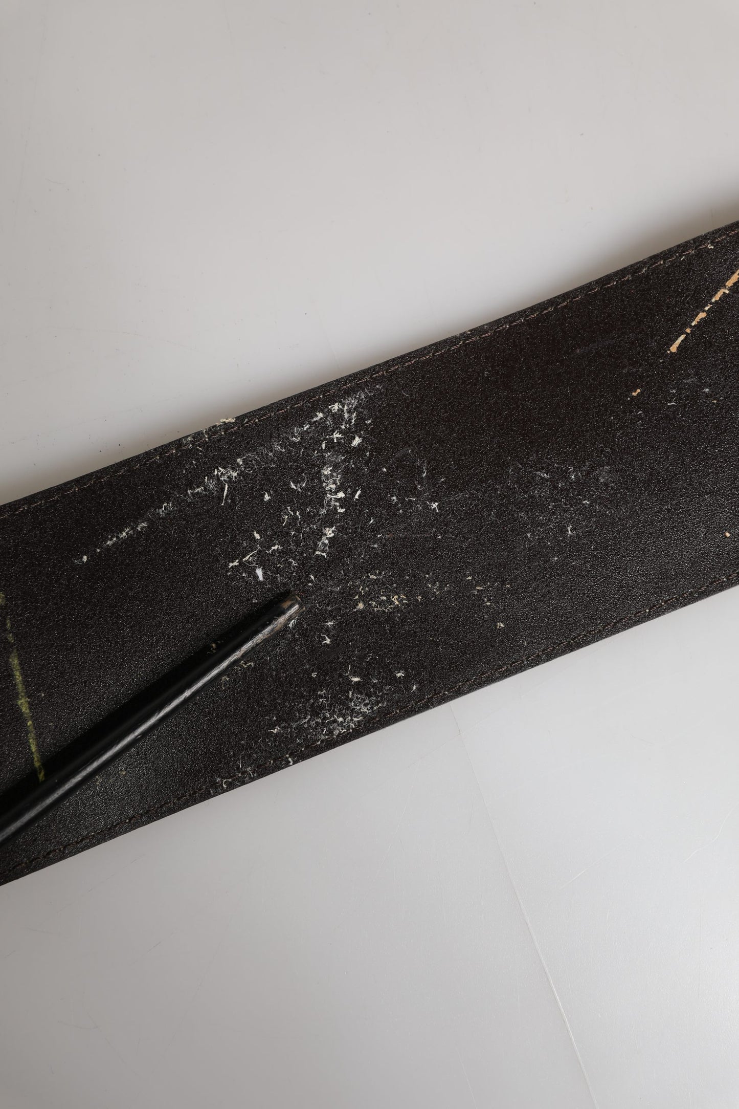 Beige Suede Leather Silver Metal Buckle Belt