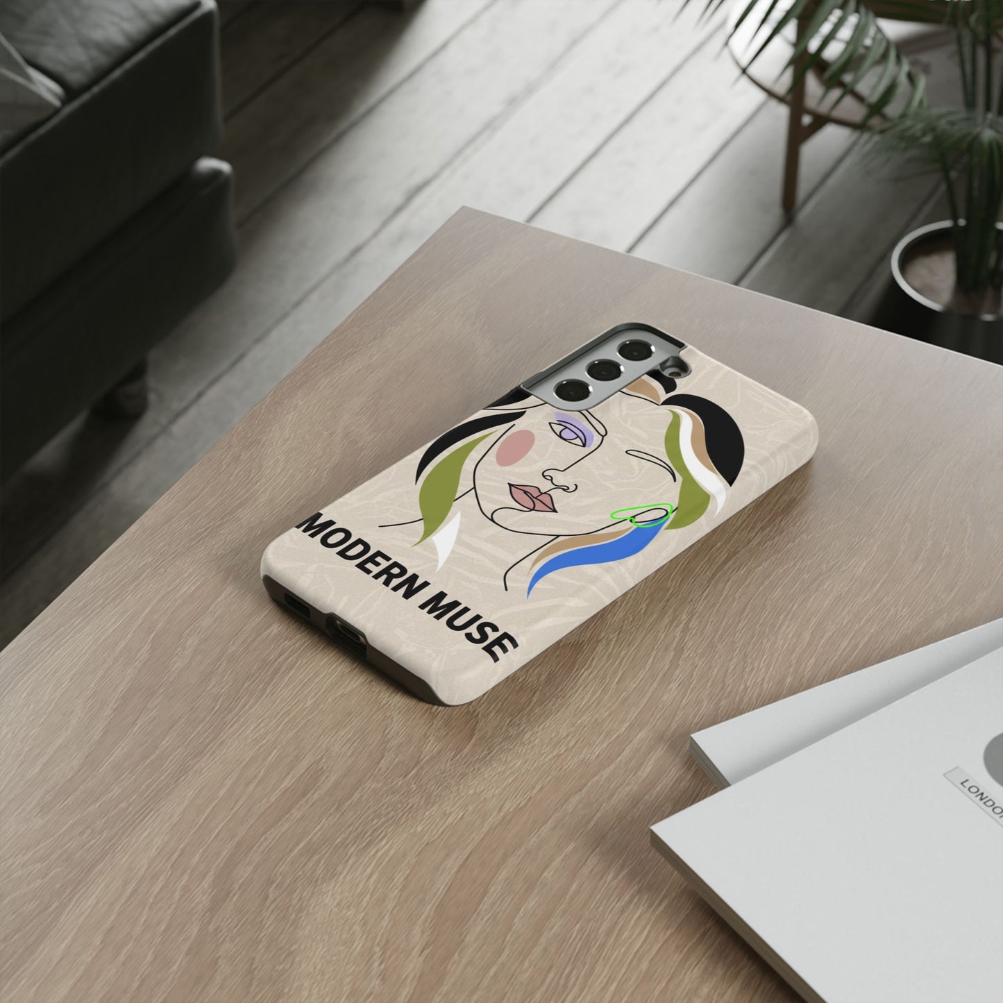 Modern Muse Phone Case — Abstract Line Art Protective Cover