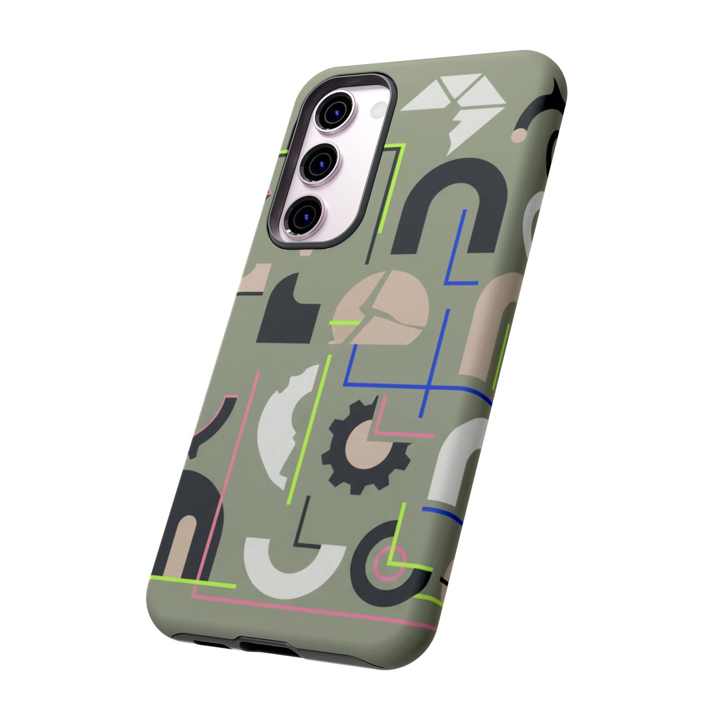 Geometric Camouflage Tough Phone Case