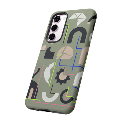 Geometric Camouflage Tough Phone Case