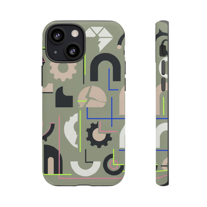 Geometric Camouflage Tough Phone Case