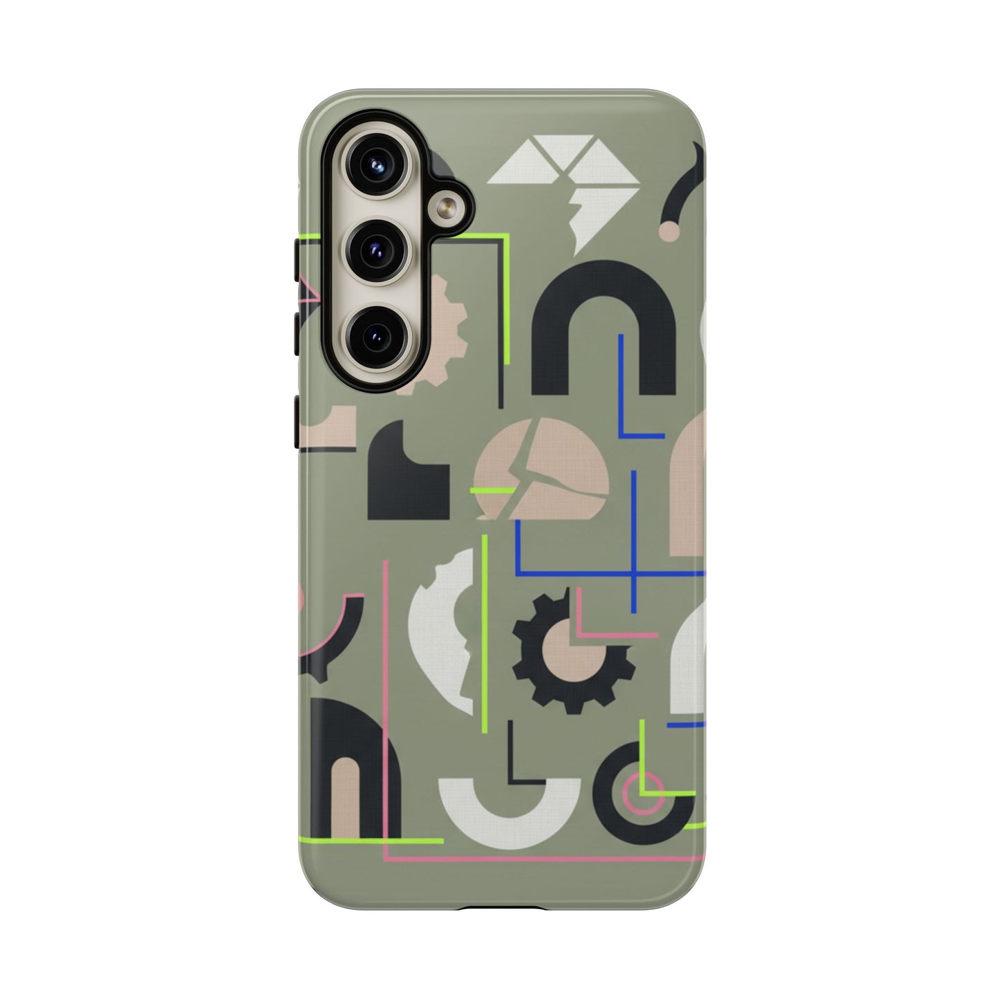 Geometric Camouflage Tough Phone Case