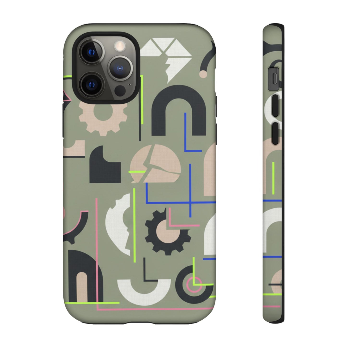 Geometric Camouflage Tough Phone Case