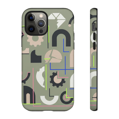 Geometric Camouflage Tough Phone Case