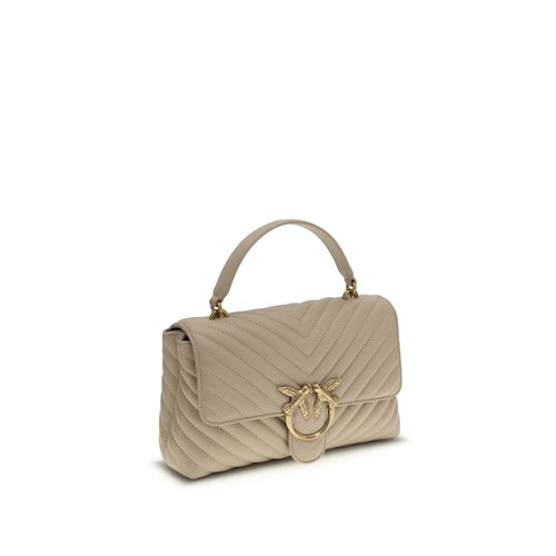 Beige Calf Leather Bos Taurus Handbag